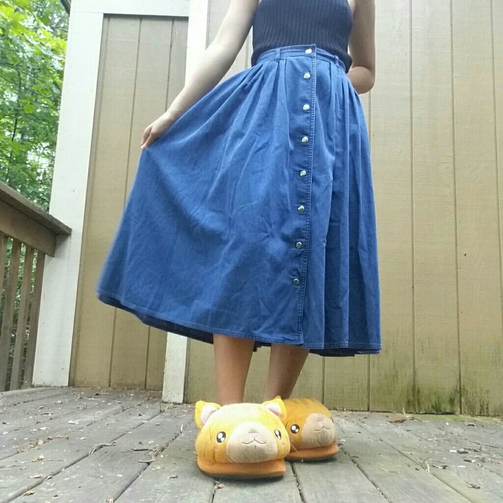 Gloria Vanderbilt Denim Maxi Skirt